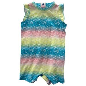 Hurley Baby Girls 6M Mermaid Print Colorful Bodysuit NWT